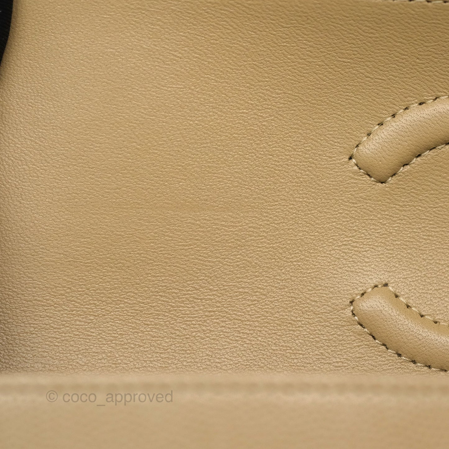 Chanel Small S/M Classic Flap Dark Beige Caviar Gold Hardware 21A