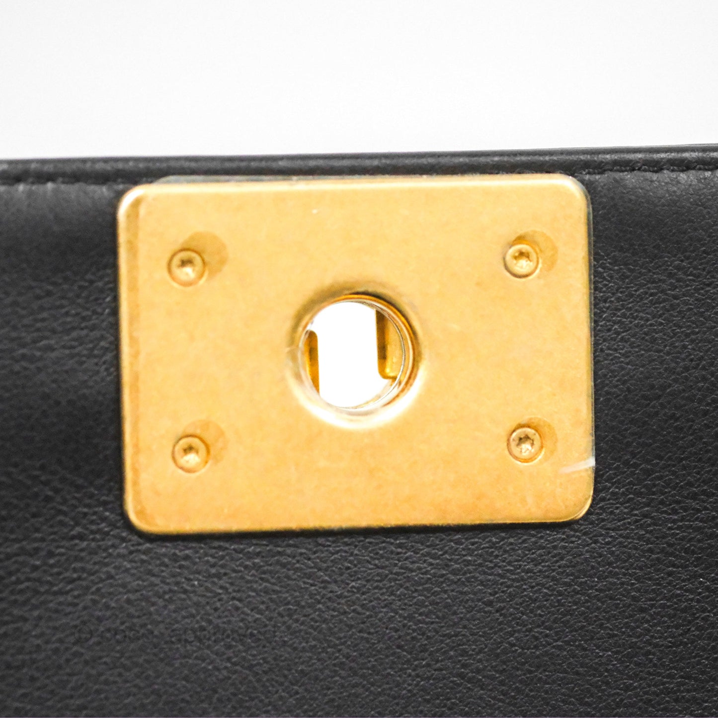 Chanel Small Boy Black Calfskin Gold Hardware