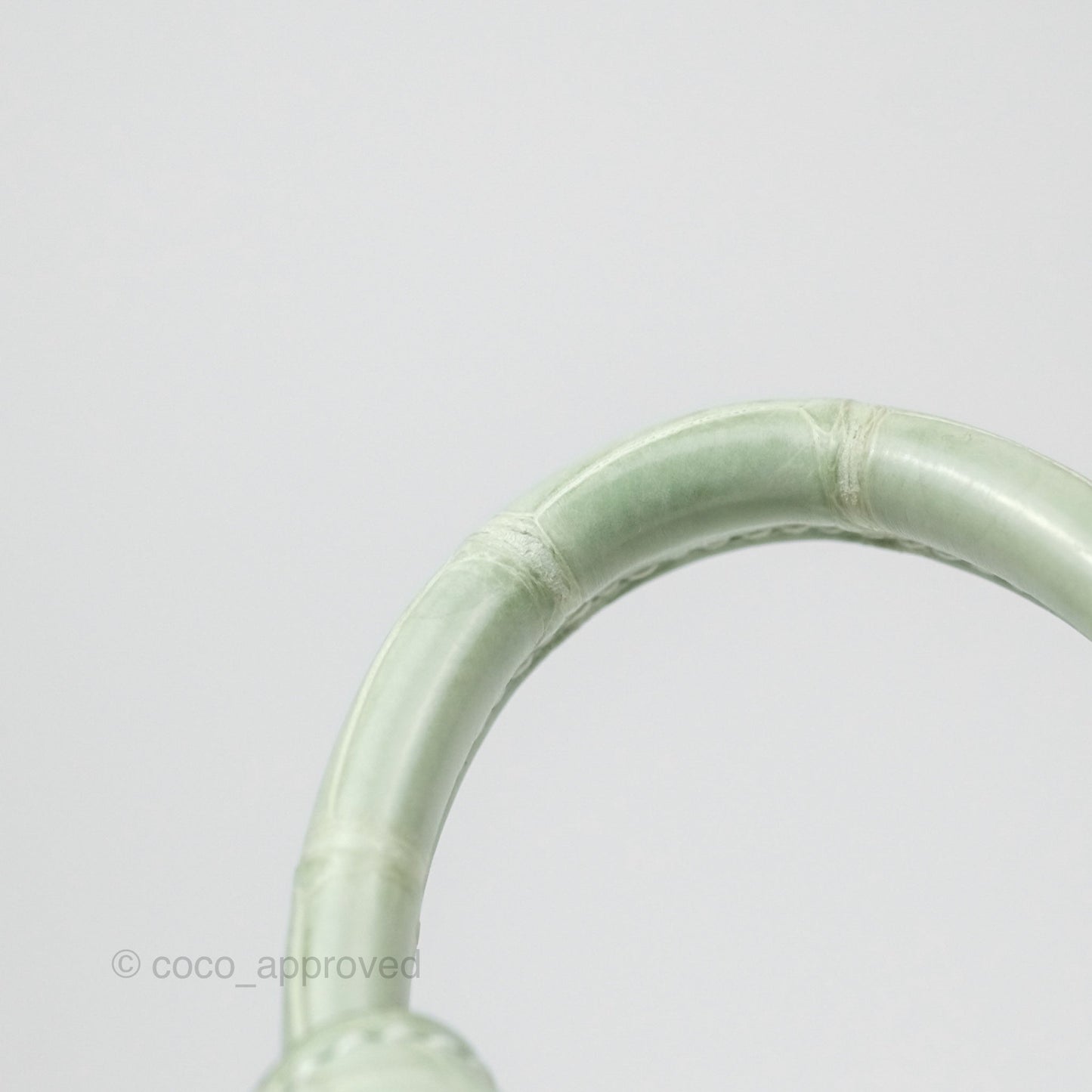 Hermès Mini Lindy Touch Vert Fizz 0S Swift Alligator Handle Gold Hardware