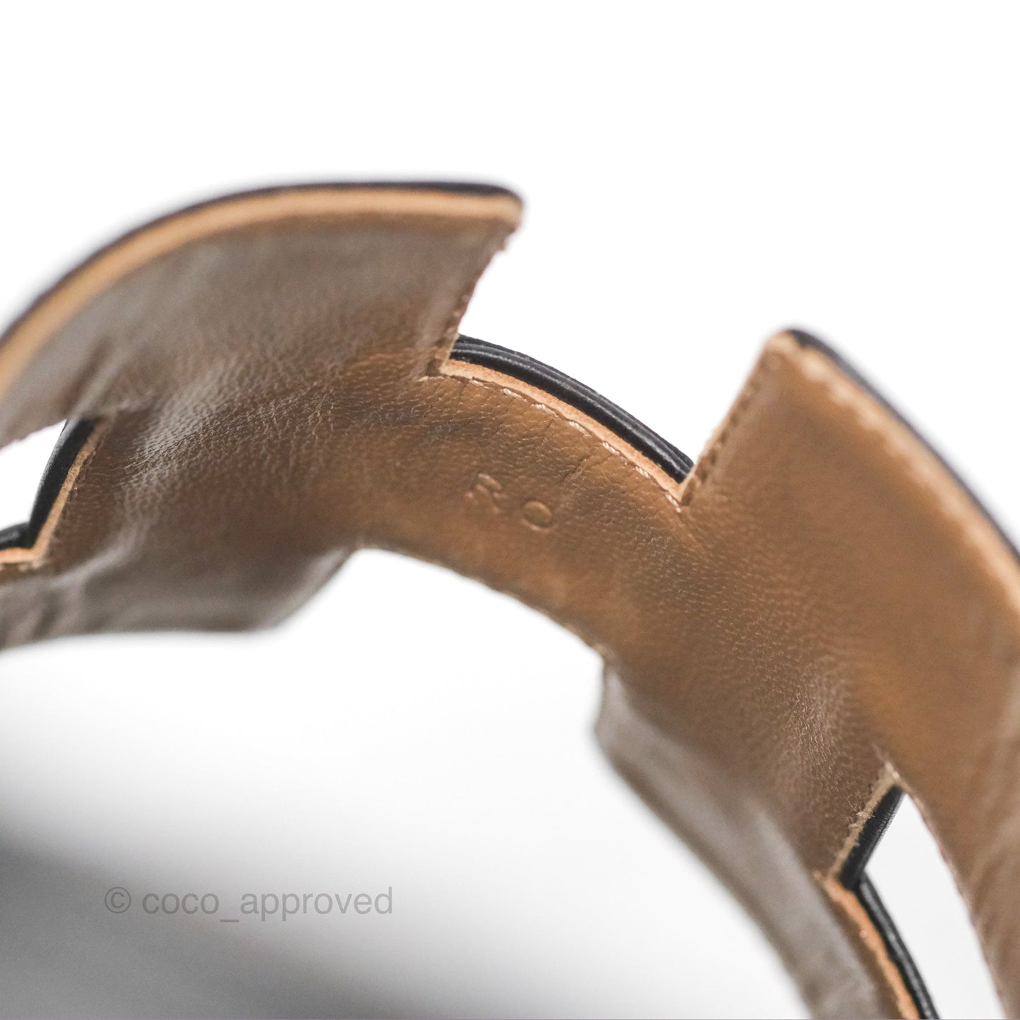 Hermès Oran Sandals in Black Size 39