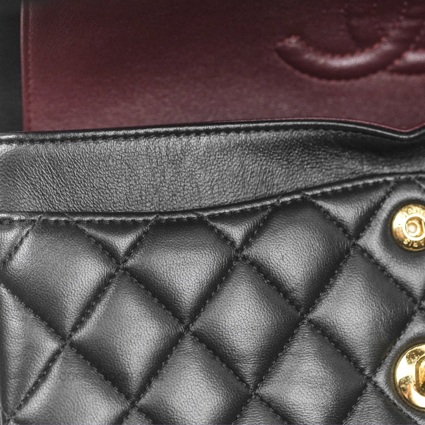 Chanel Small Classic Quilted Flap Black Lambskin Gold Hardware