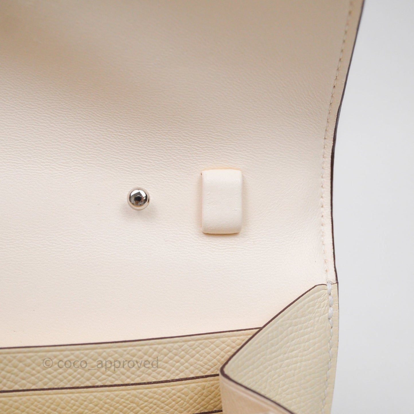 Hermès Constance To Go Wallet Nata I2 Epsom Palladium hardware