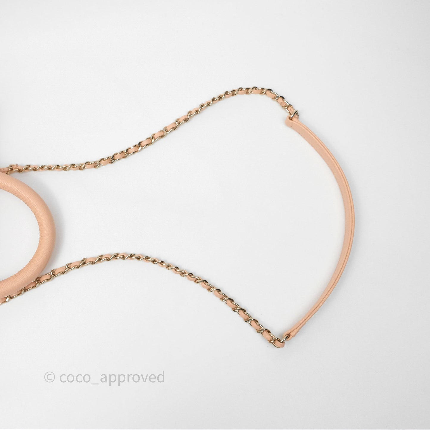 Chanel Small Coco Handle Quilted Pink Beige Caviar Gold Hardware