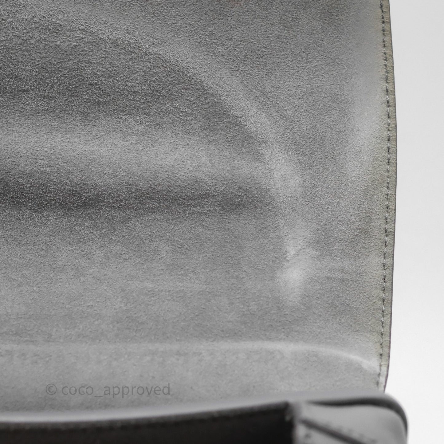 Christian Dior Medium Bobby Flap Grey Box Calfskin
