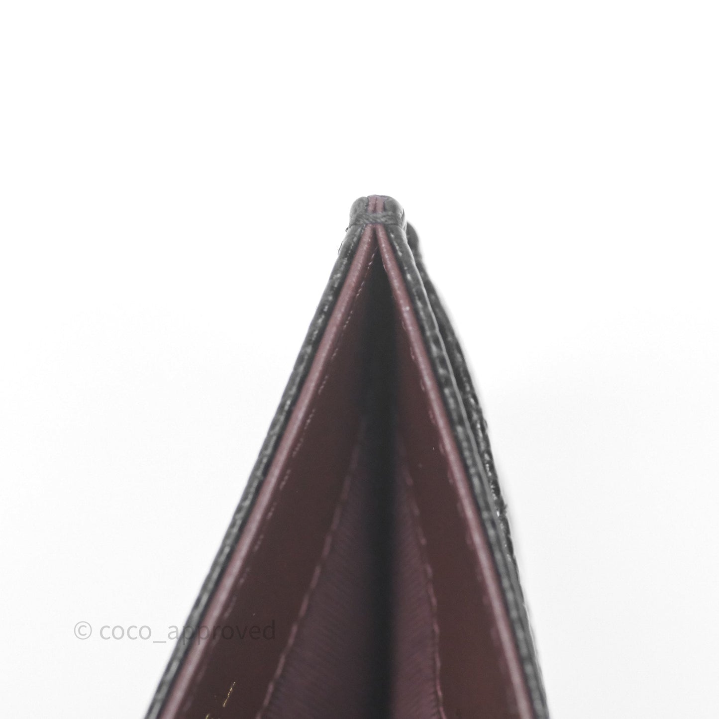 Chanel Classic Flat Card Holder Black Caviar Gold Hardware