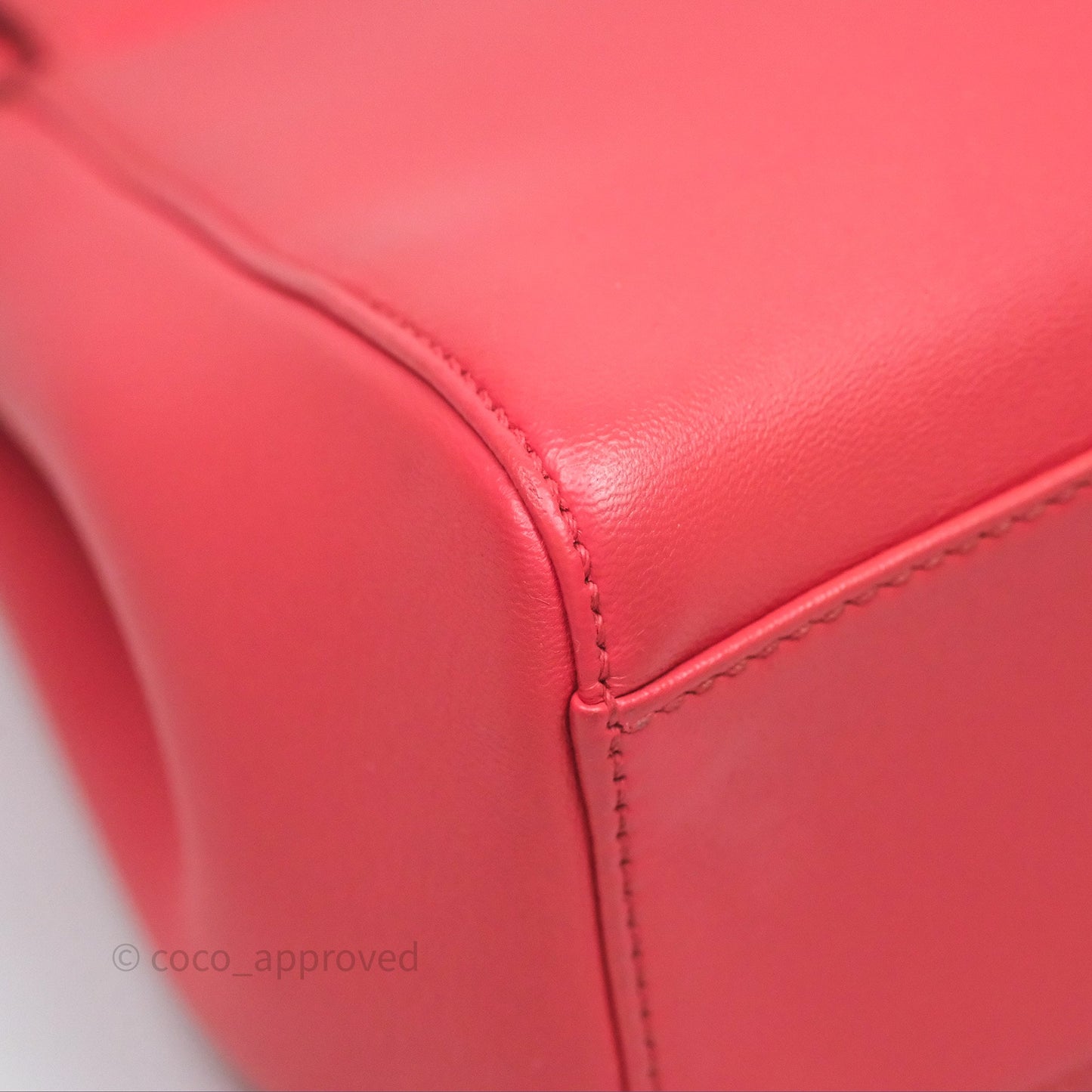 Fendi Nappa Mini Peekaboo Bag Hot Pink