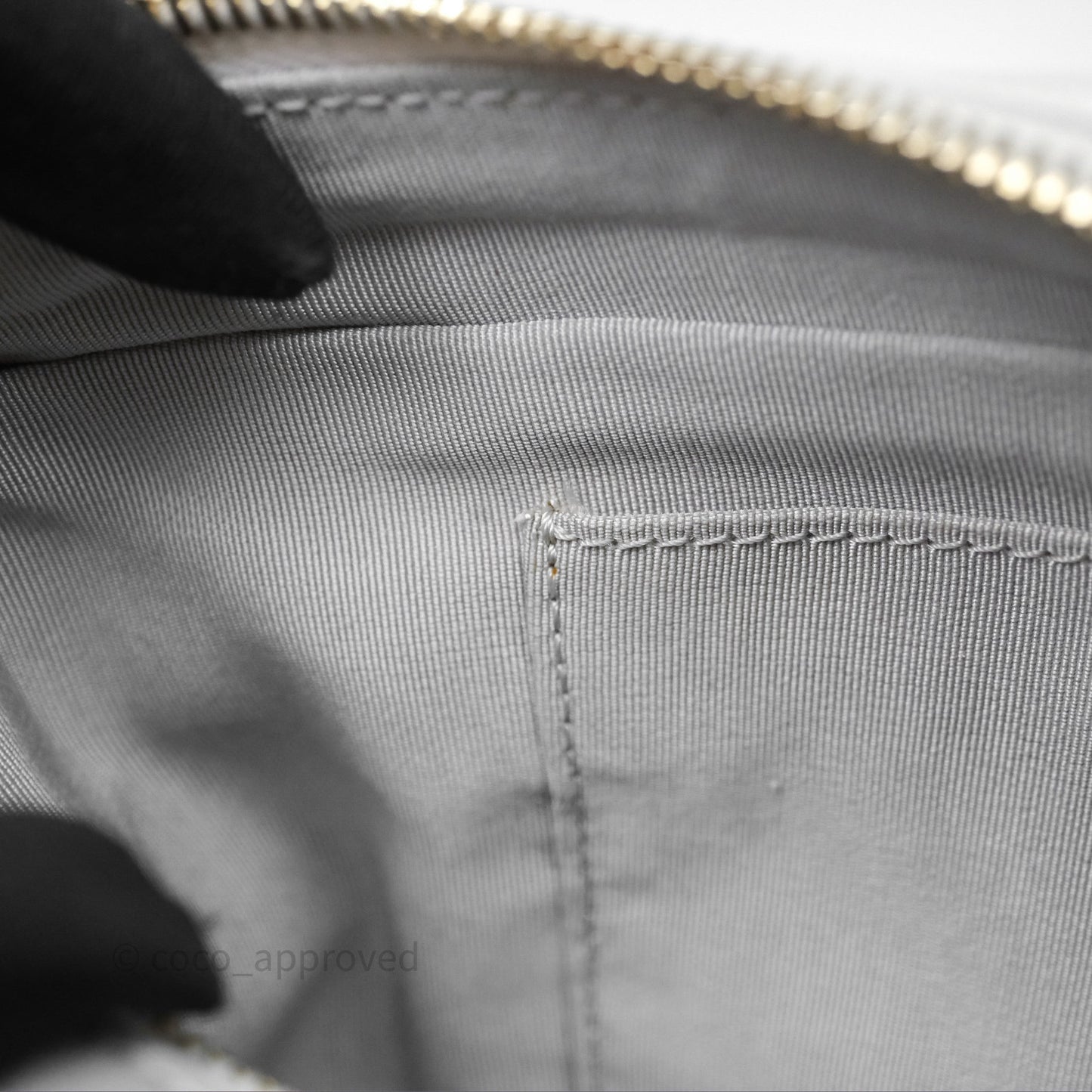 Chanel Small Gabrielle Hobo Quilted Grey Aged Calfskin