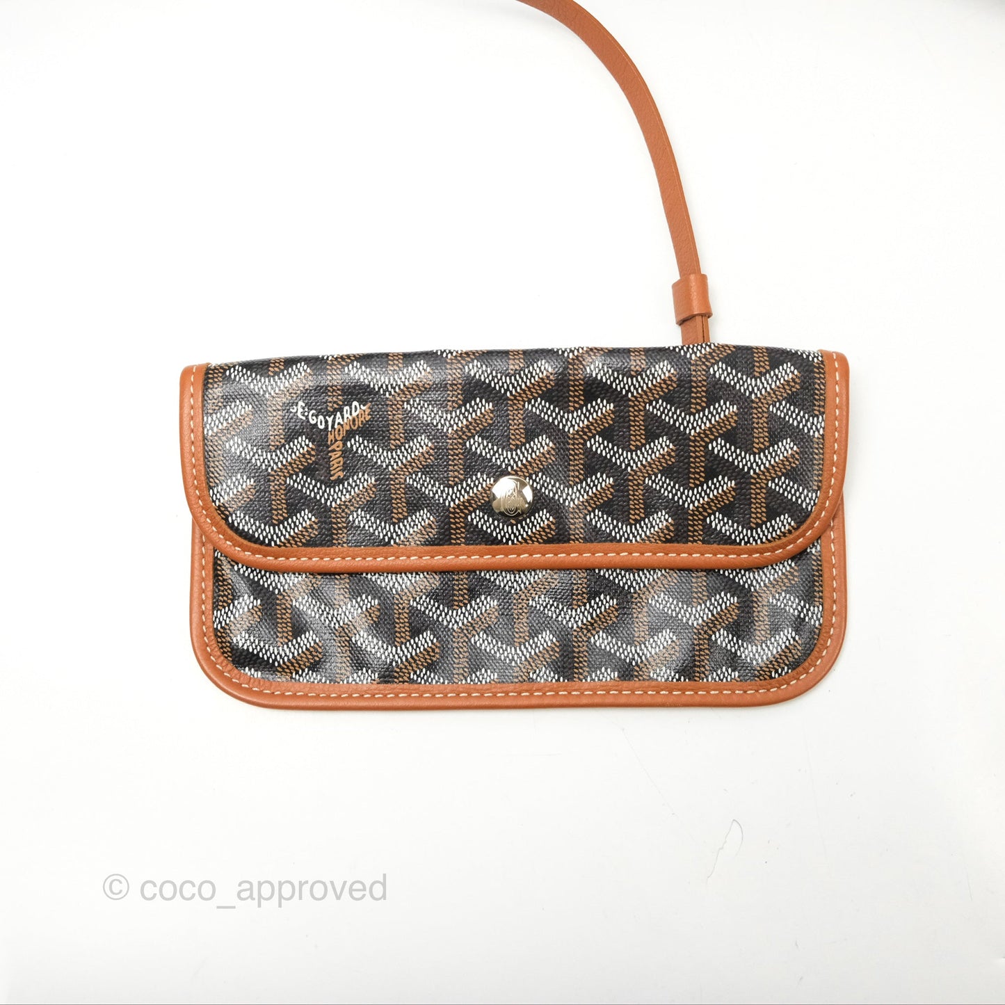 Goyard St. Louis GM Black/Tan Goyardine Canvas