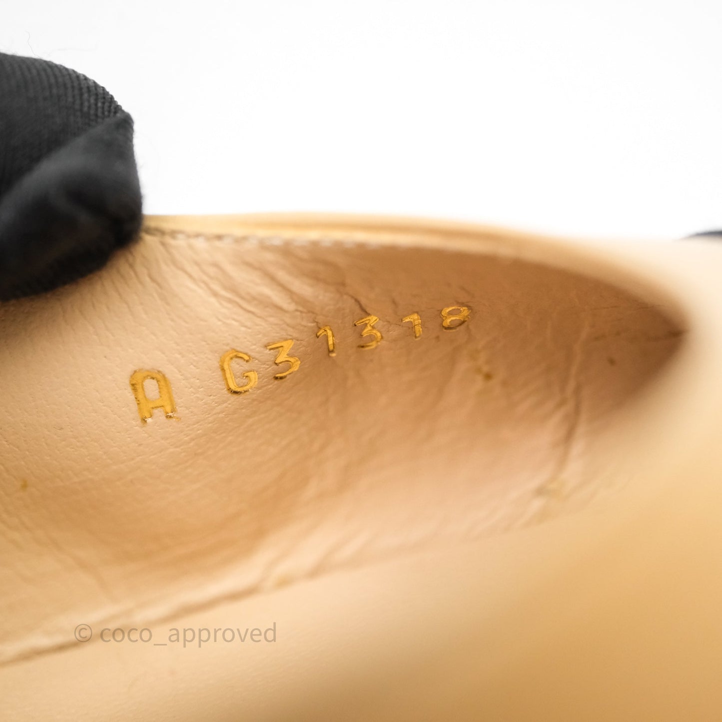 Chanel Classic Slingback Beige Black Leather Size 36