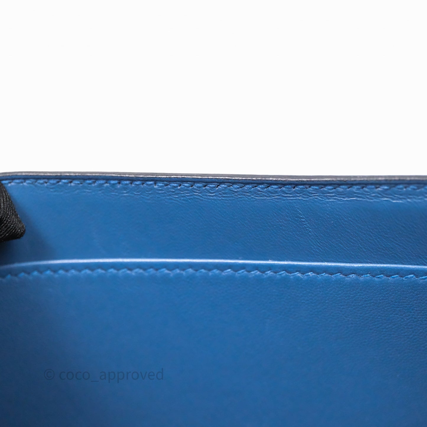 Hermès Cherche-Midi R2 Bleu Agate Epsom Palladium Hardware