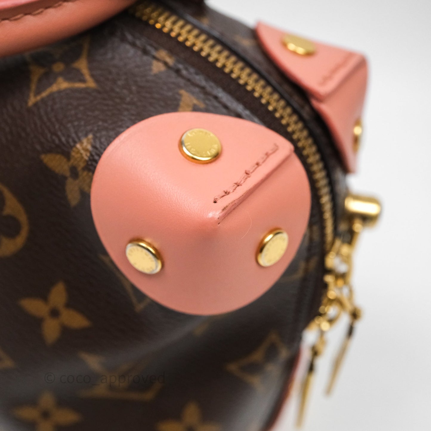 Louis Vuitton Petite Malle Souple Pink Monogram Canvas
