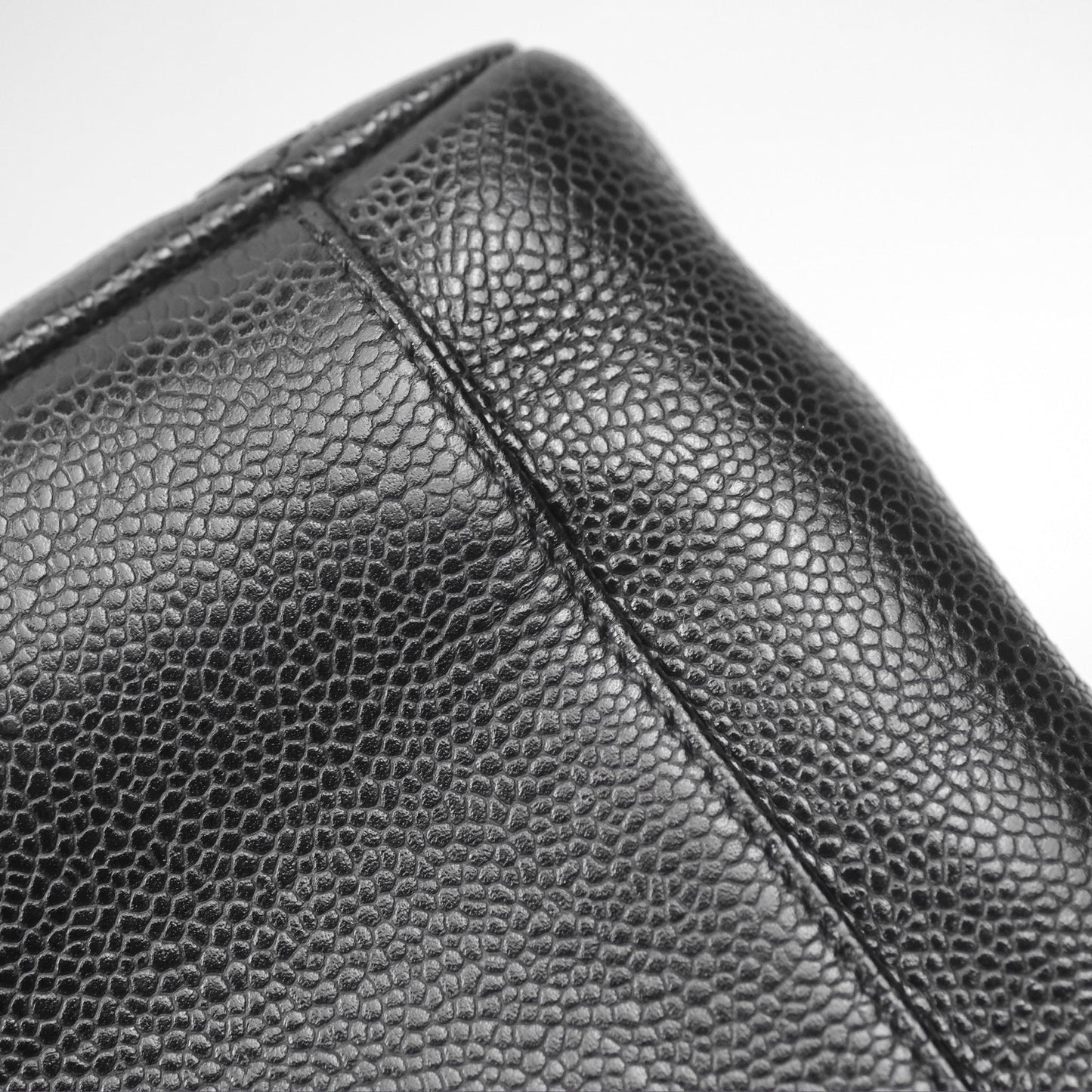 Chanel GST Black Caviar Silver Hardware