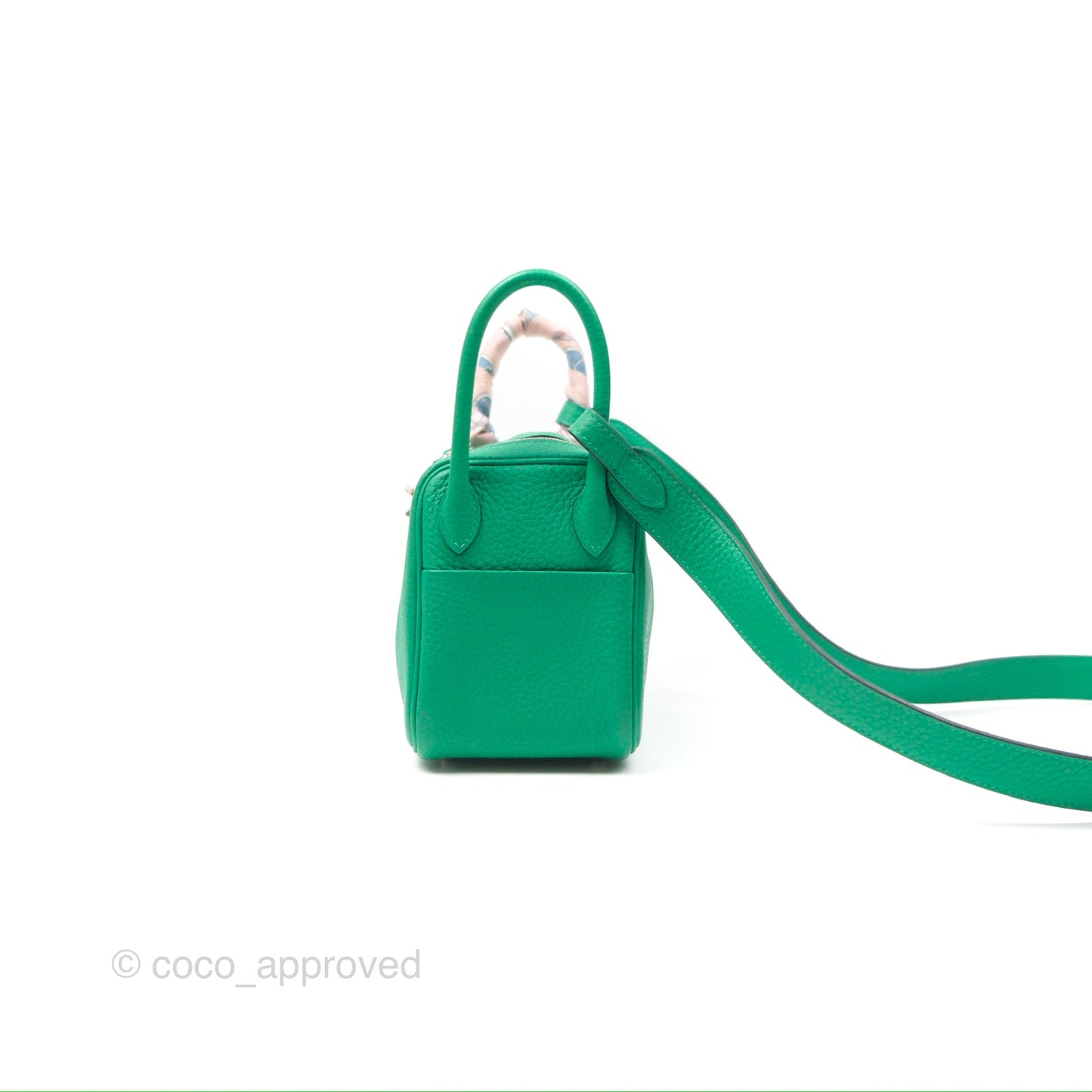 Hermès Mini Lindy 20 Menthe 6W Clemence Palladium Hardware