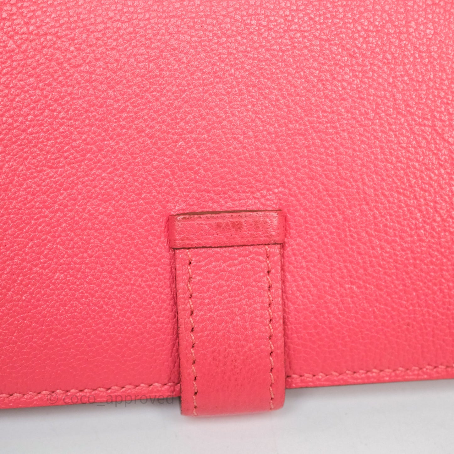 Hermès Bearn Mini Wallet Rose Lipstick U5 Chevre Mysore Gold Hardware