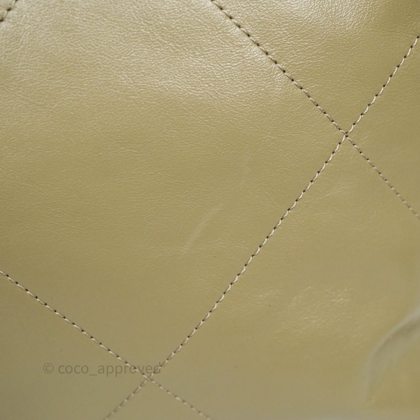 Chanel 22 Small Sage Green Shiny Calfskin Silver Hardware