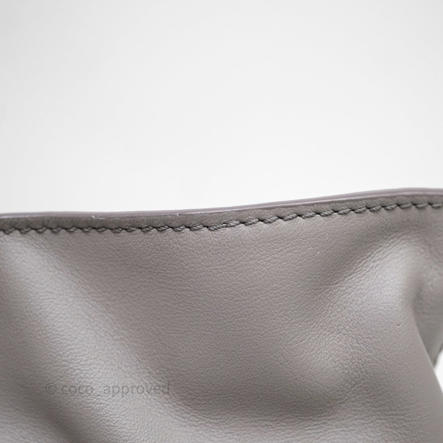 Loewe Mini Flamenco Clutch Nappa Calfskin Grey