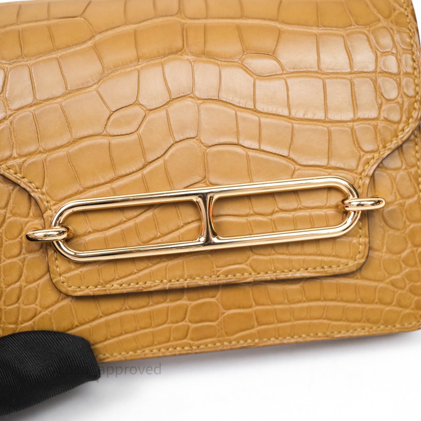 Hermès Roulis Slim Wallet Matte Alligator Mississippiensis Kraft 2H Gold Hardware