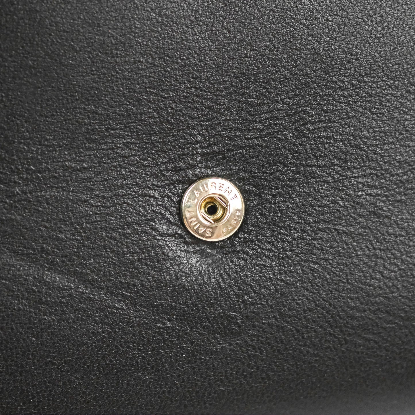 Saint Laurent Heart Flap Card Holder Wallet Black