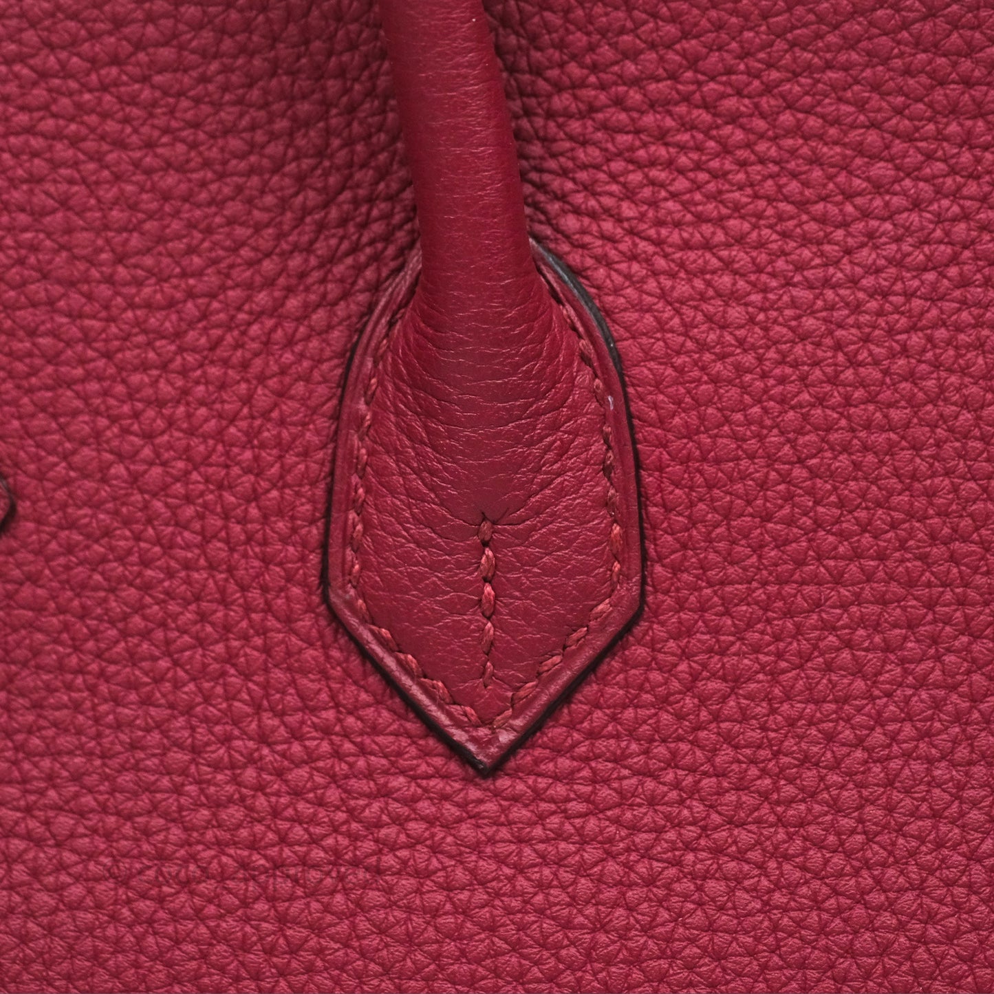 Hermès Birkin 25 Retourne Rouge Grenat Togo Gold Hardware