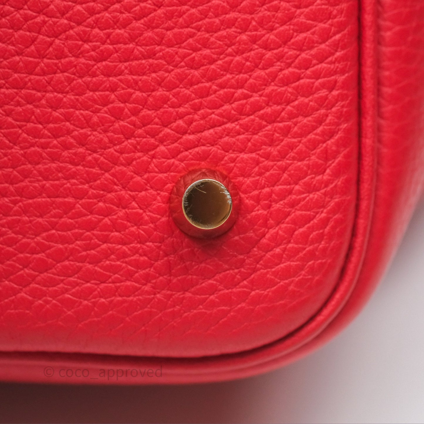 Hermès Picotin 22 Rouge Tomate S5 Clemence Gold Hardware