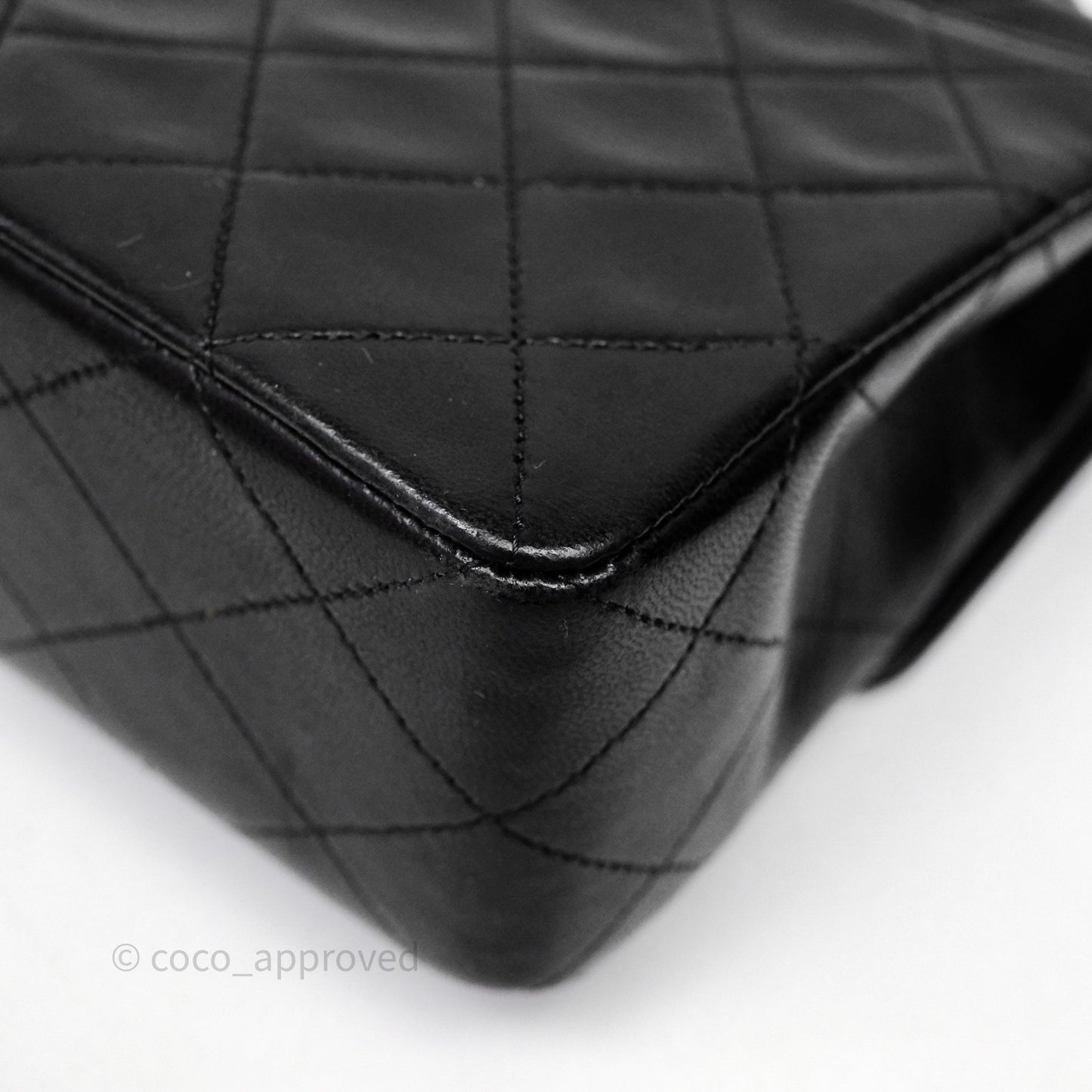 Chanel Matelasse Flap Bag Lambskin Black 24K Gold Hardware
