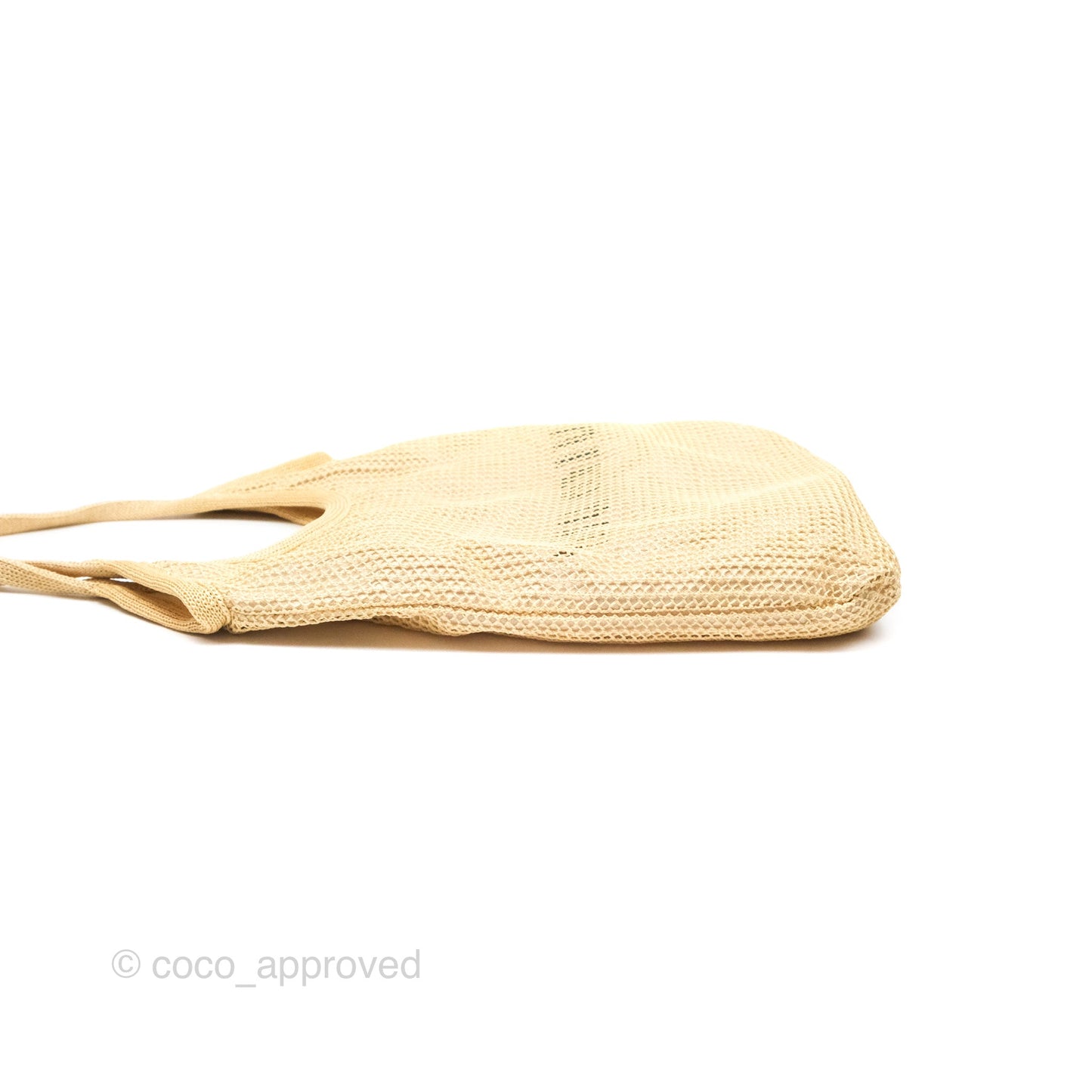 Miu Miu Woven Fabric Tote Bag Natural