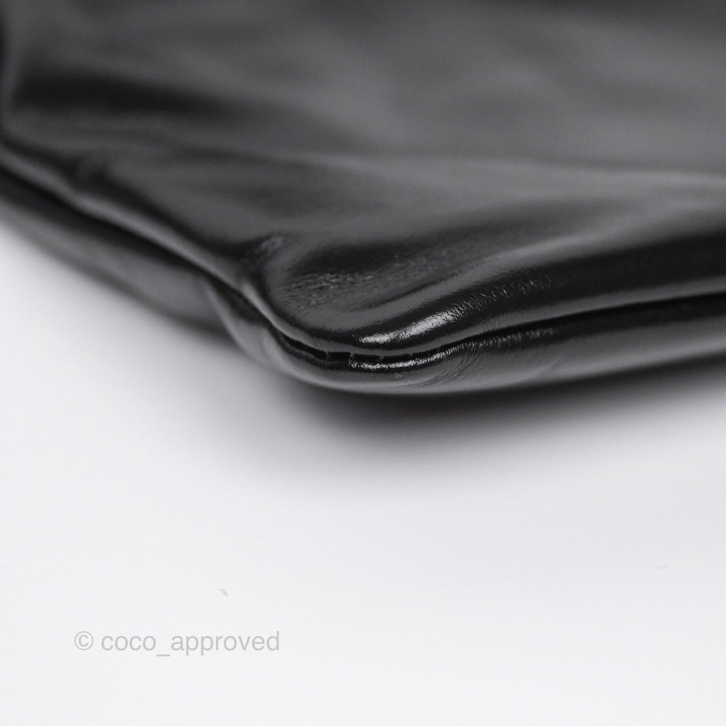 Chanel 22 Small Quilted So Black Shiny Crumpled Calfskin
