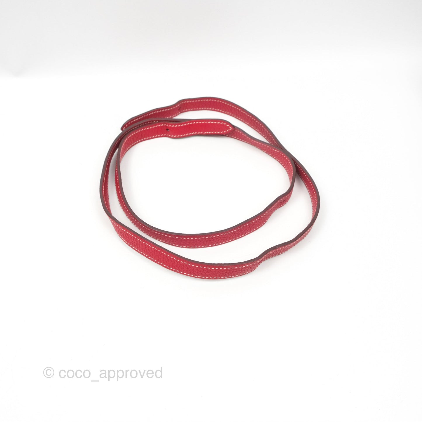 Hermès Halzan 31 Rouge Casque Clemence Palladium Hardware