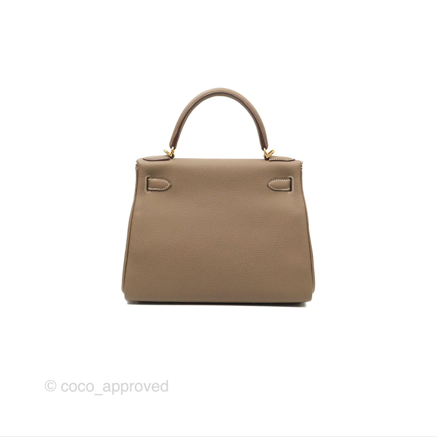 Hermès Kelly 28 Retourne Etoupe Togo Gold Hardware