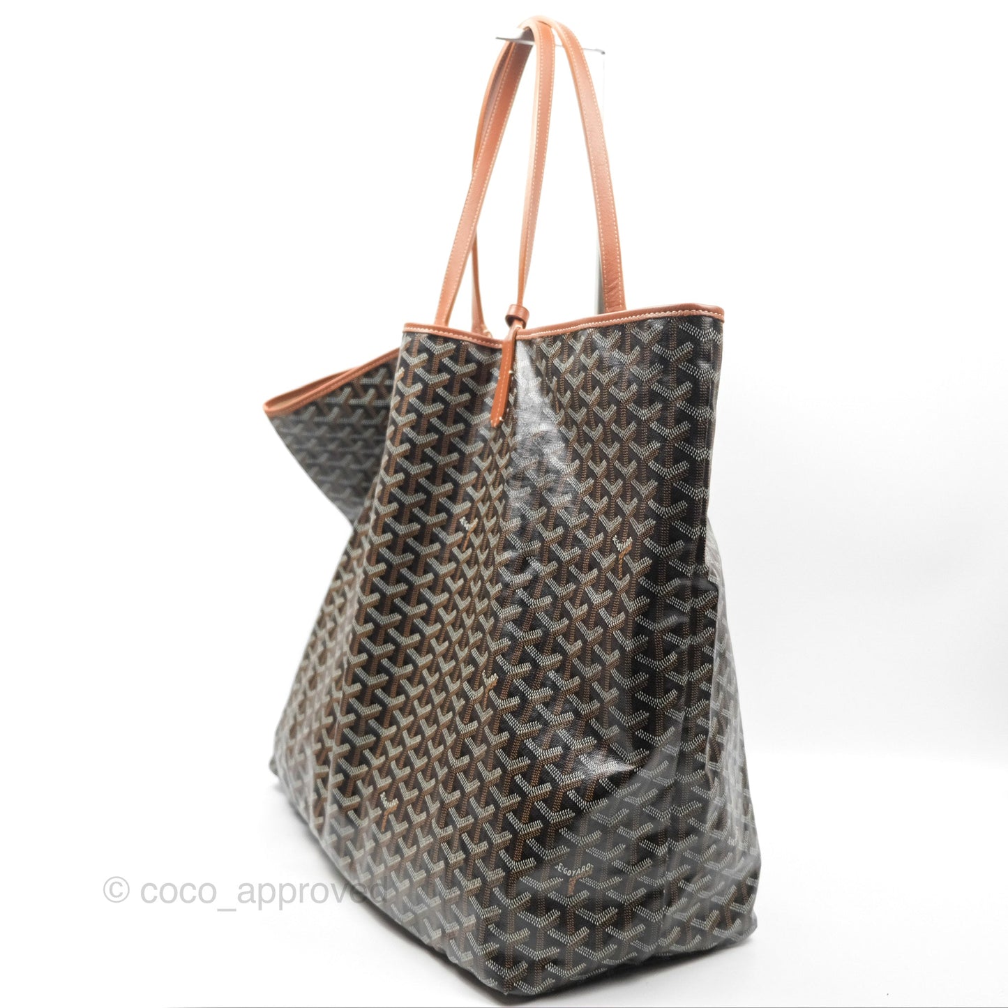 Goyard St. Louis Tote GM Black/Tan