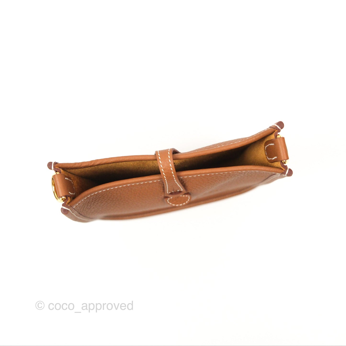 Hermès Mini Evelyne 16 Gold Clemence Gold Hardware