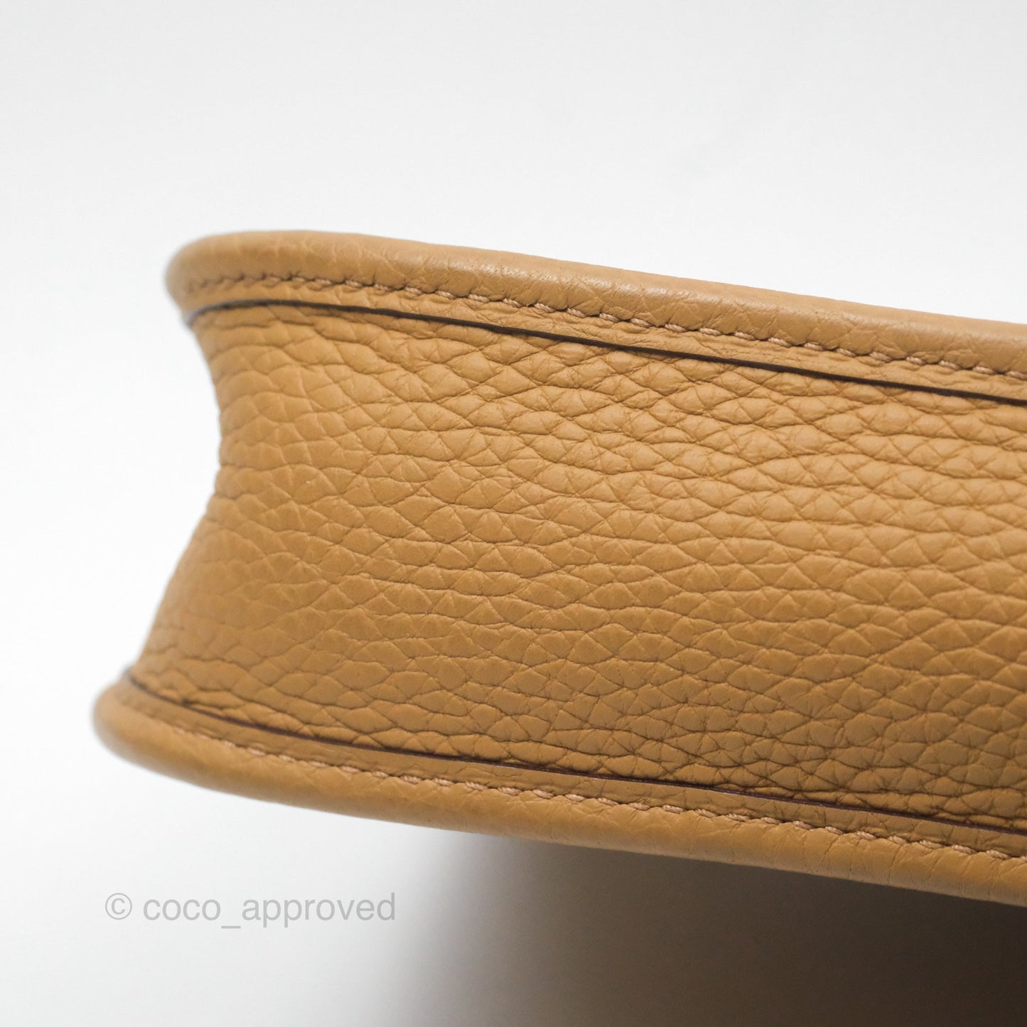 Hermès Mini Evelyne 16 Biscuit 48 Clemence Gold Hardware