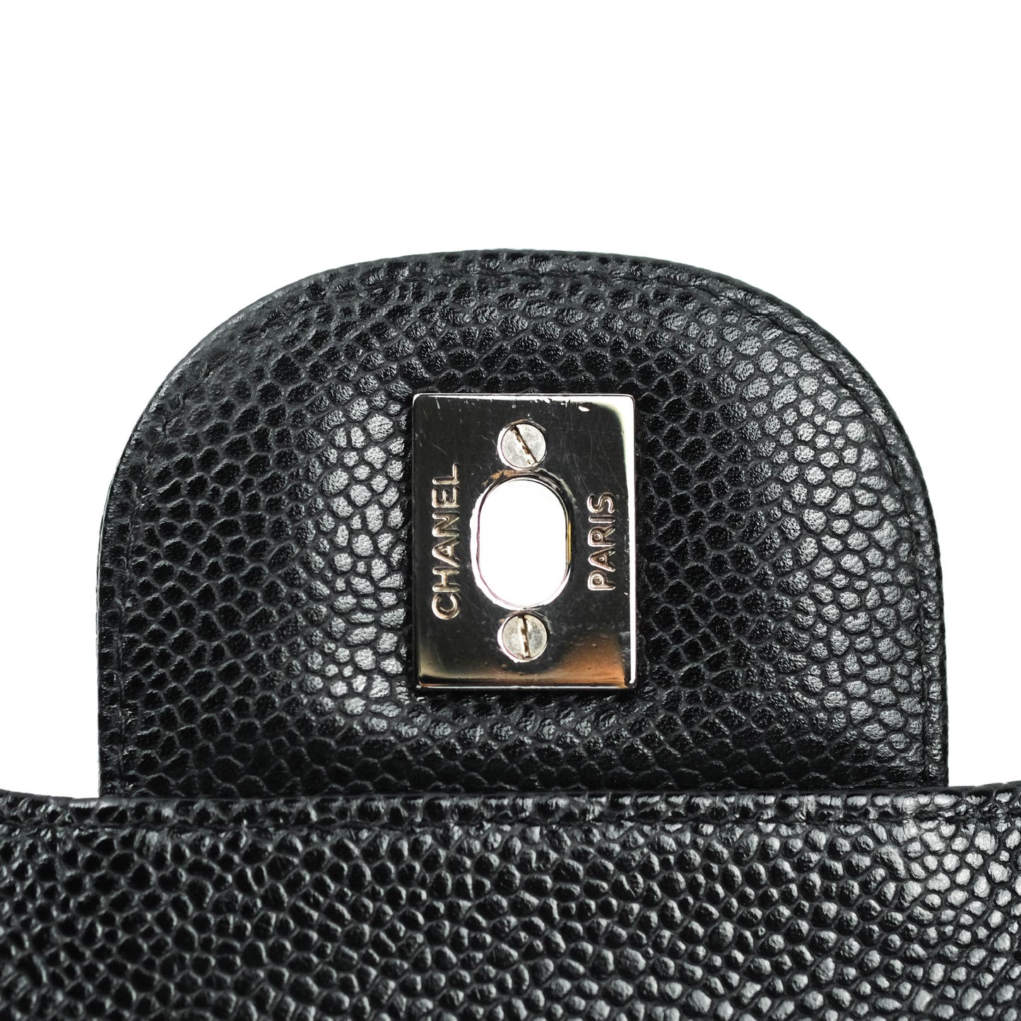 Chanel Jumbo Double Flap Black Caviar Silver Hardware⁣⁣