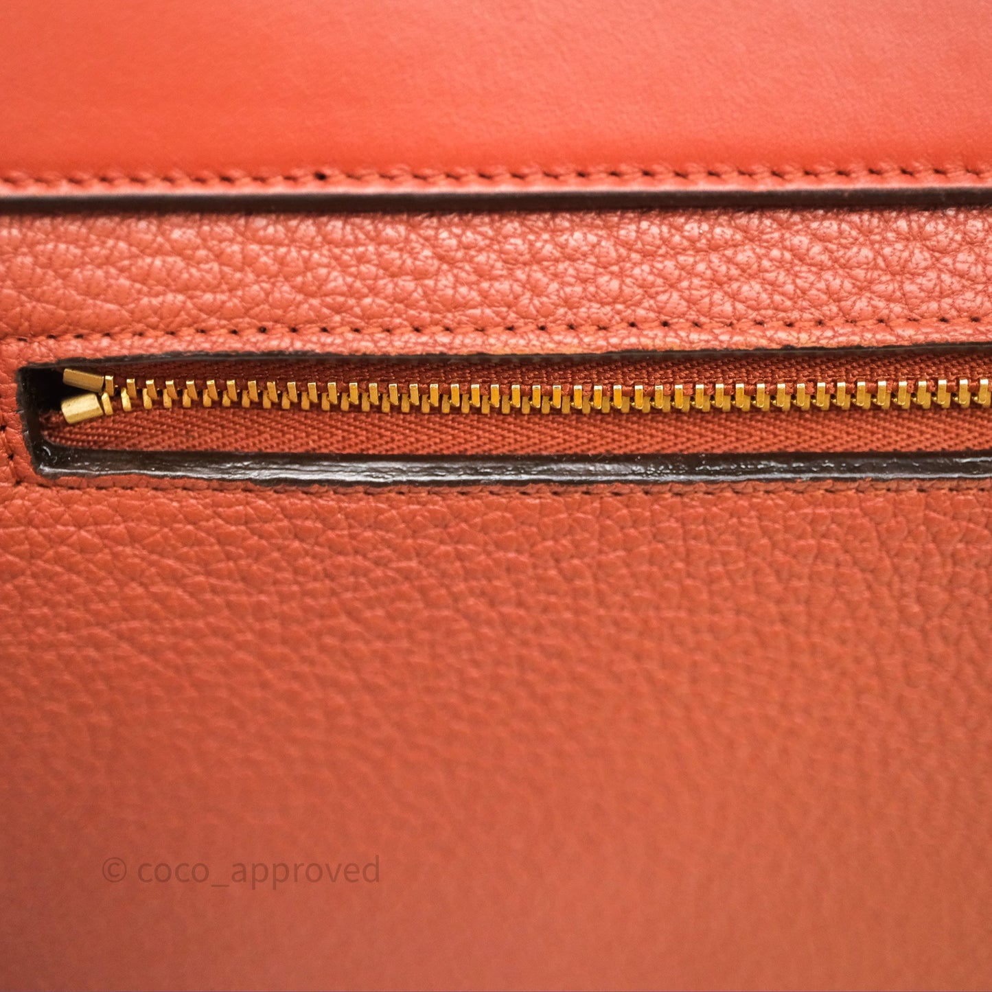 Celine Mini Belt Bag Brick Red Grained Goatskin Gold Hardware