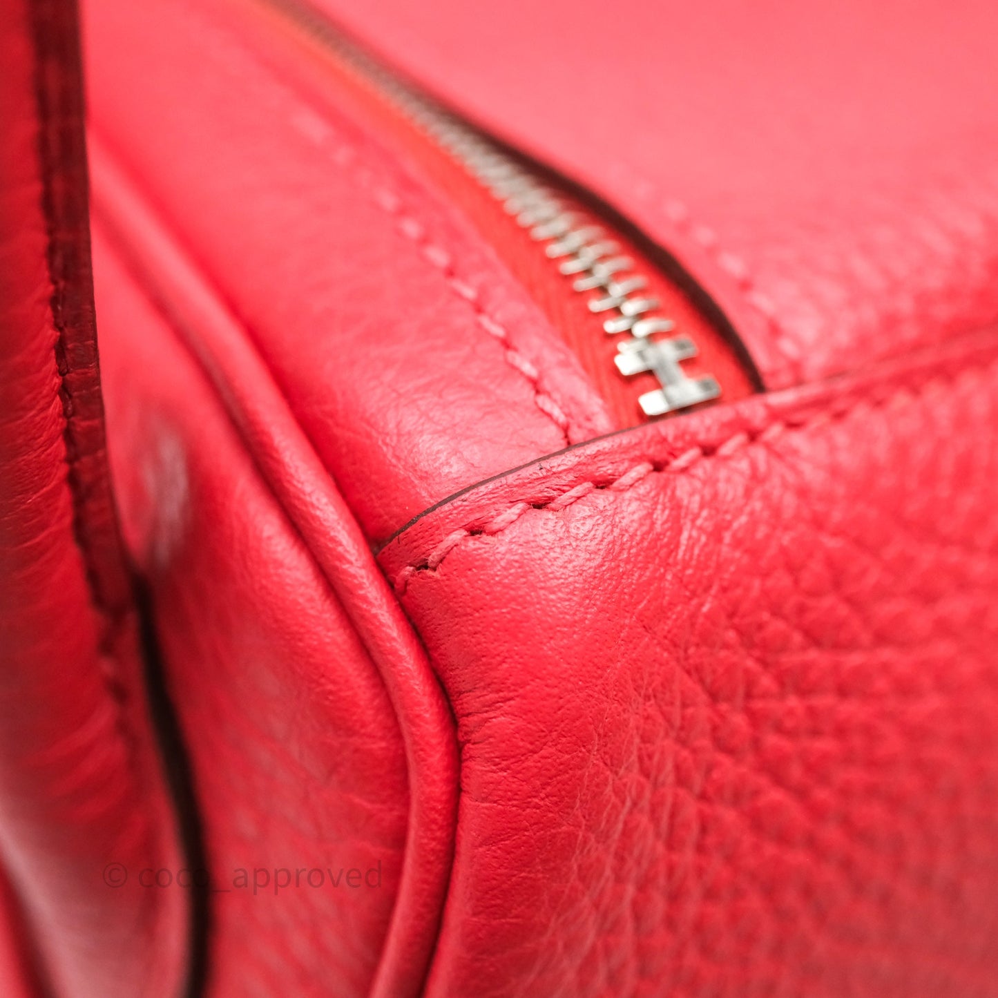 Hermes Lindy 26 Clemence Rouge Palladium Hardware