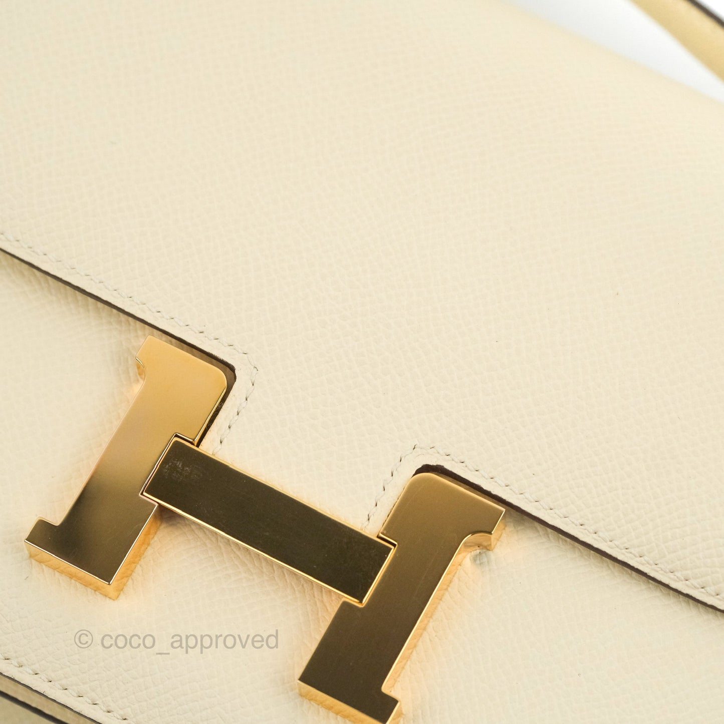 Hermès Constance Mini 18cm Nata Epsom Rose Gold Hardware