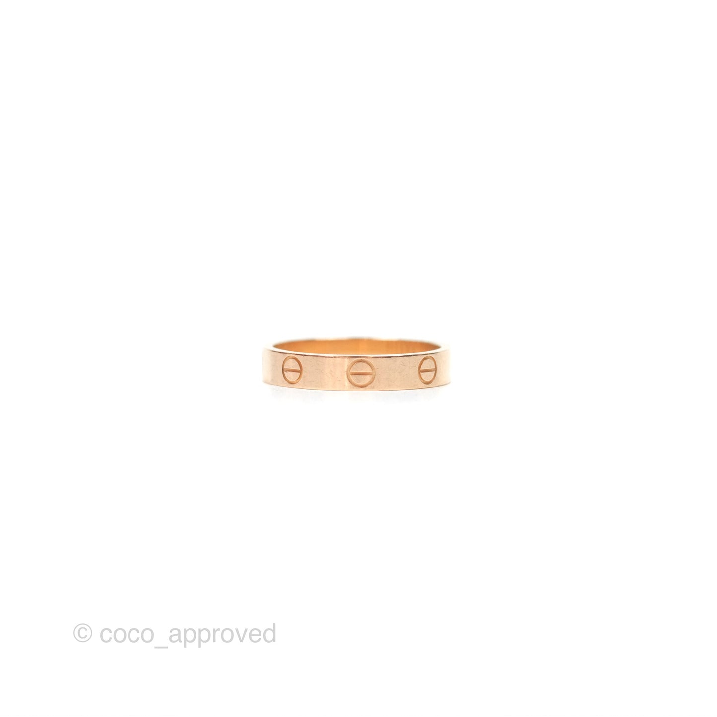 Cartier Love Band Ring Pink Gold