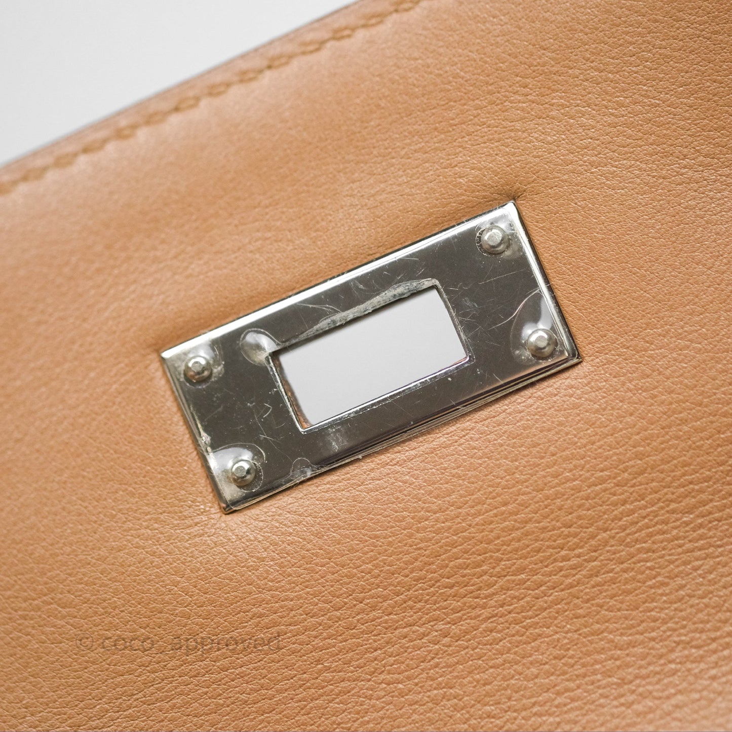 Hermès Kelly 35 Retourne Chai 0M Evercolor Palladium Hardware