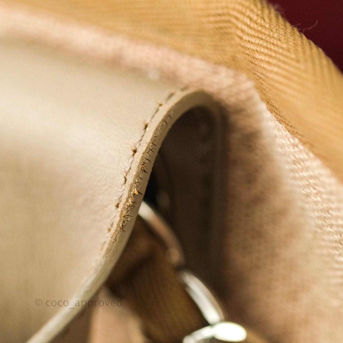 Chanel Large Deauville Beige Canvas Silver Hardware