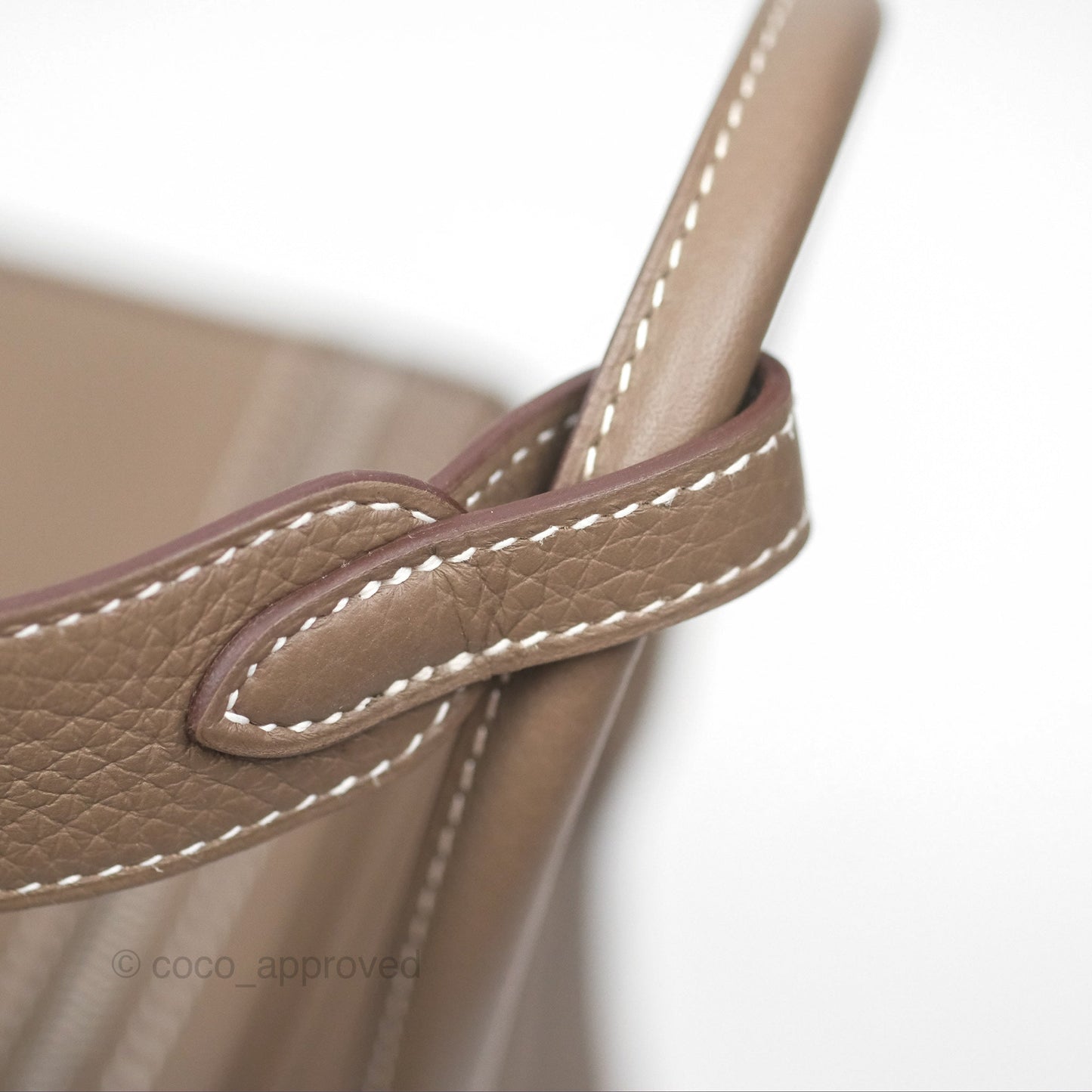 Hermès Lindy 26 Clemence Etoupe 18 Palladium Hardware