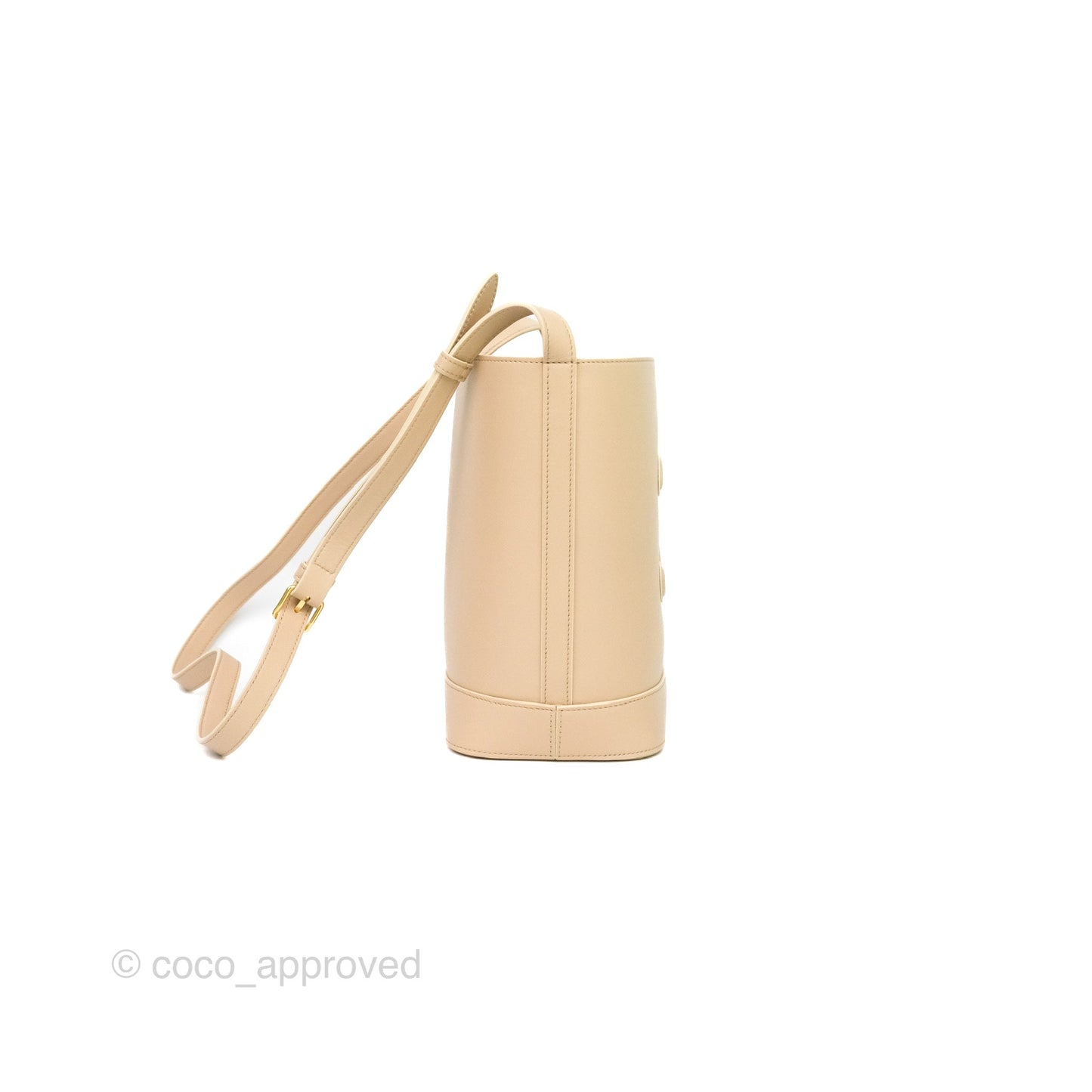 Celine Small Bucket Cuir Triomphe Calfskin Nude