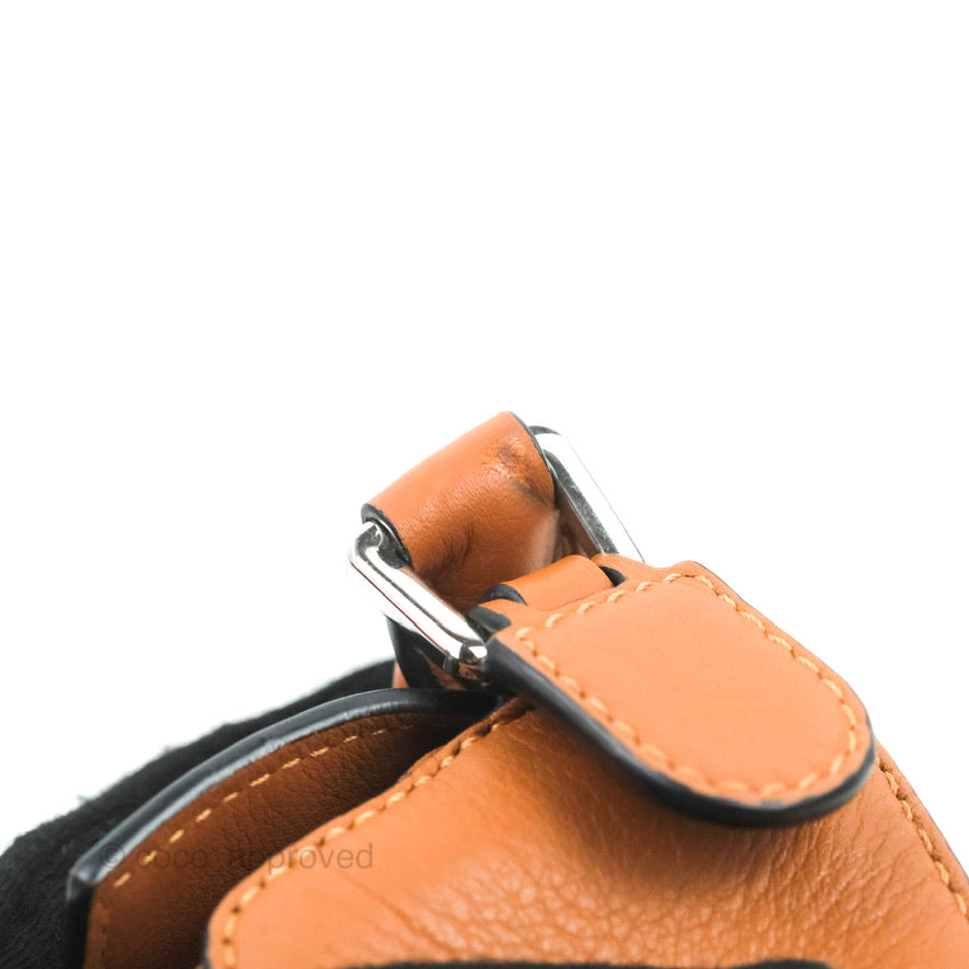Loewe Mini Puzzle Bag Tan Calfskin Palladium Hardware