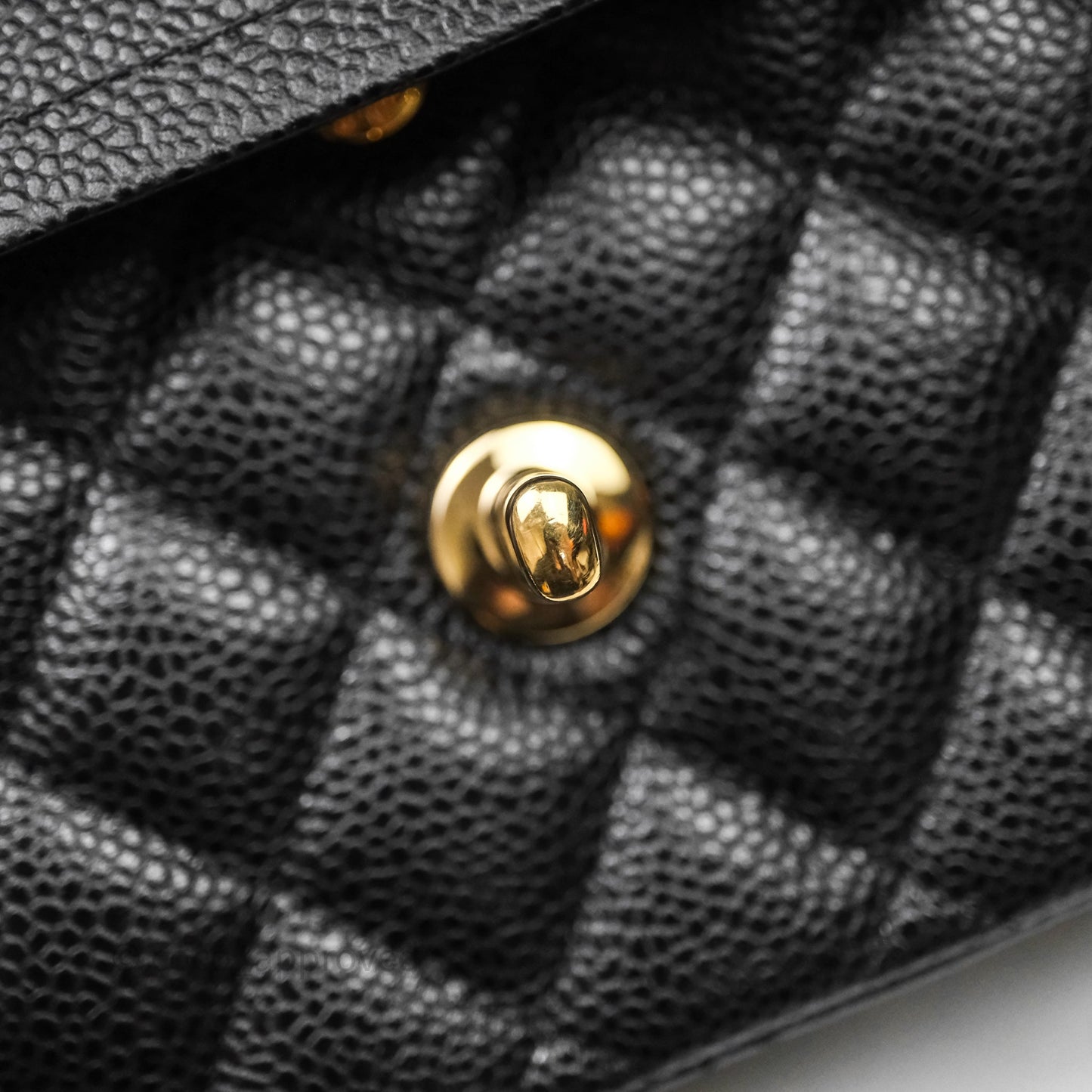Chanel Small Classic Flap Quilted Black Caviar Gold Hardware