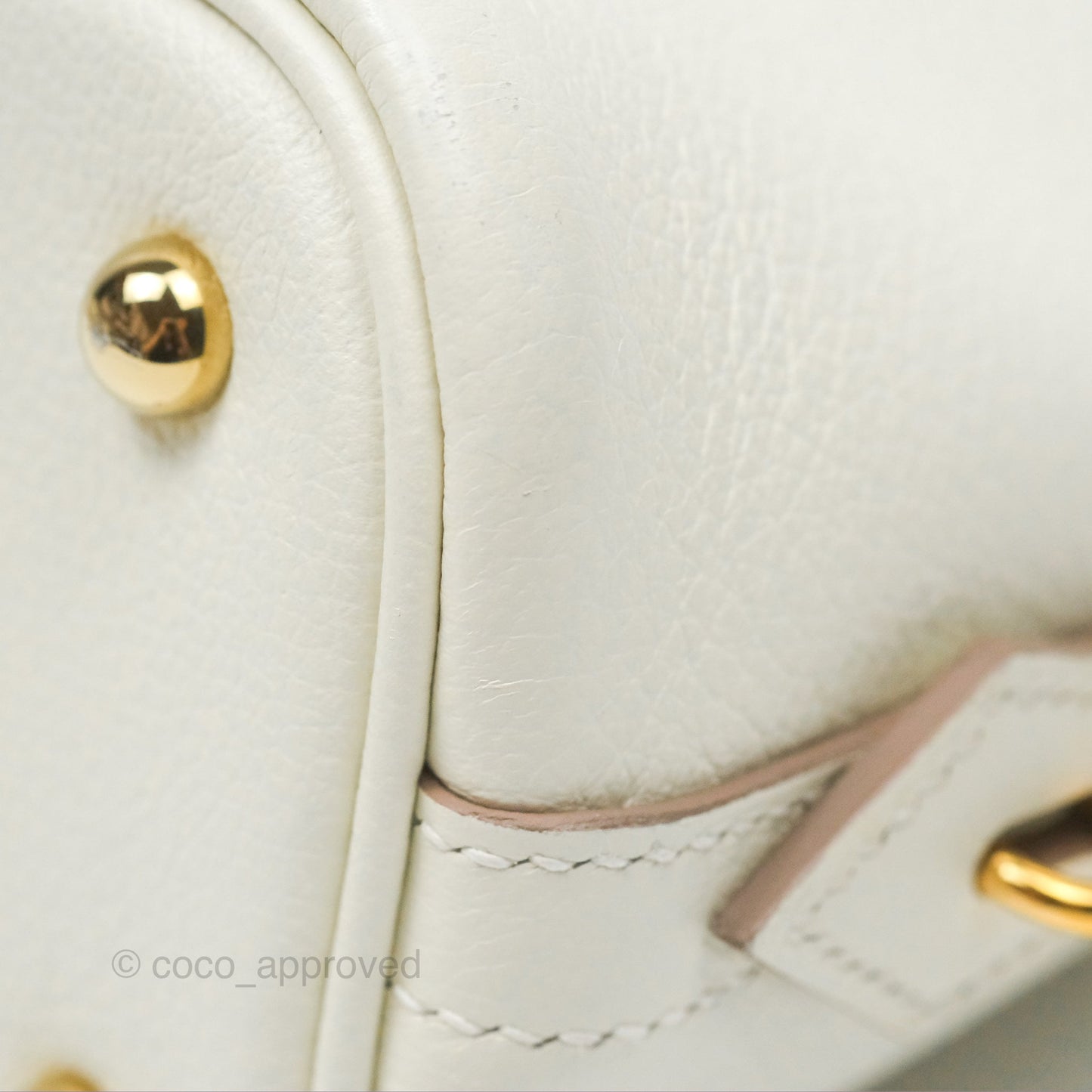 Hermès Bolide 1923 25 Mushroom 0T/Biscuit 48 Evercolor Gold Hardware