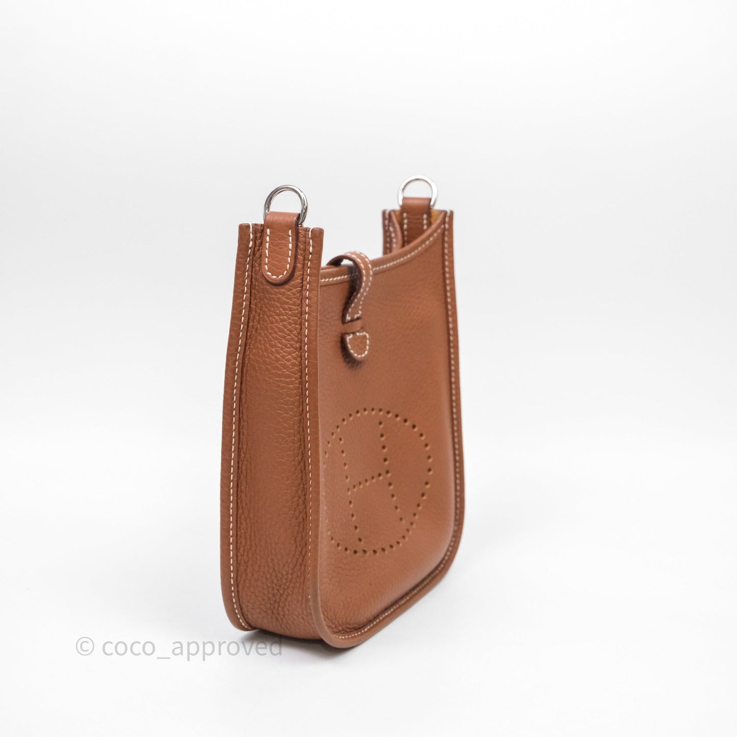 Hermès Mini Evelyne 16 Amazone Gold 37 Clemence Palladium Hardware