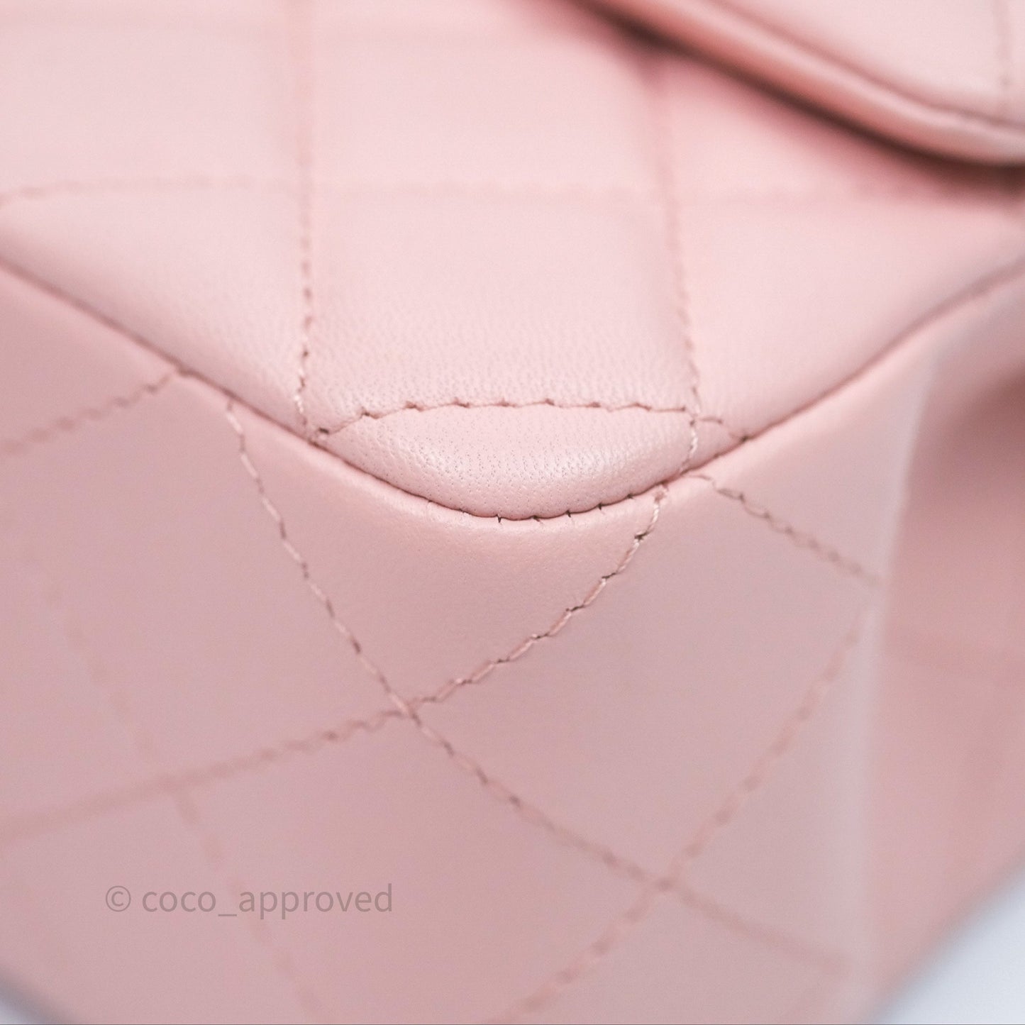 Chanel Quilted Mini Rectangular Flap Pink Lambskin Gold Hardware