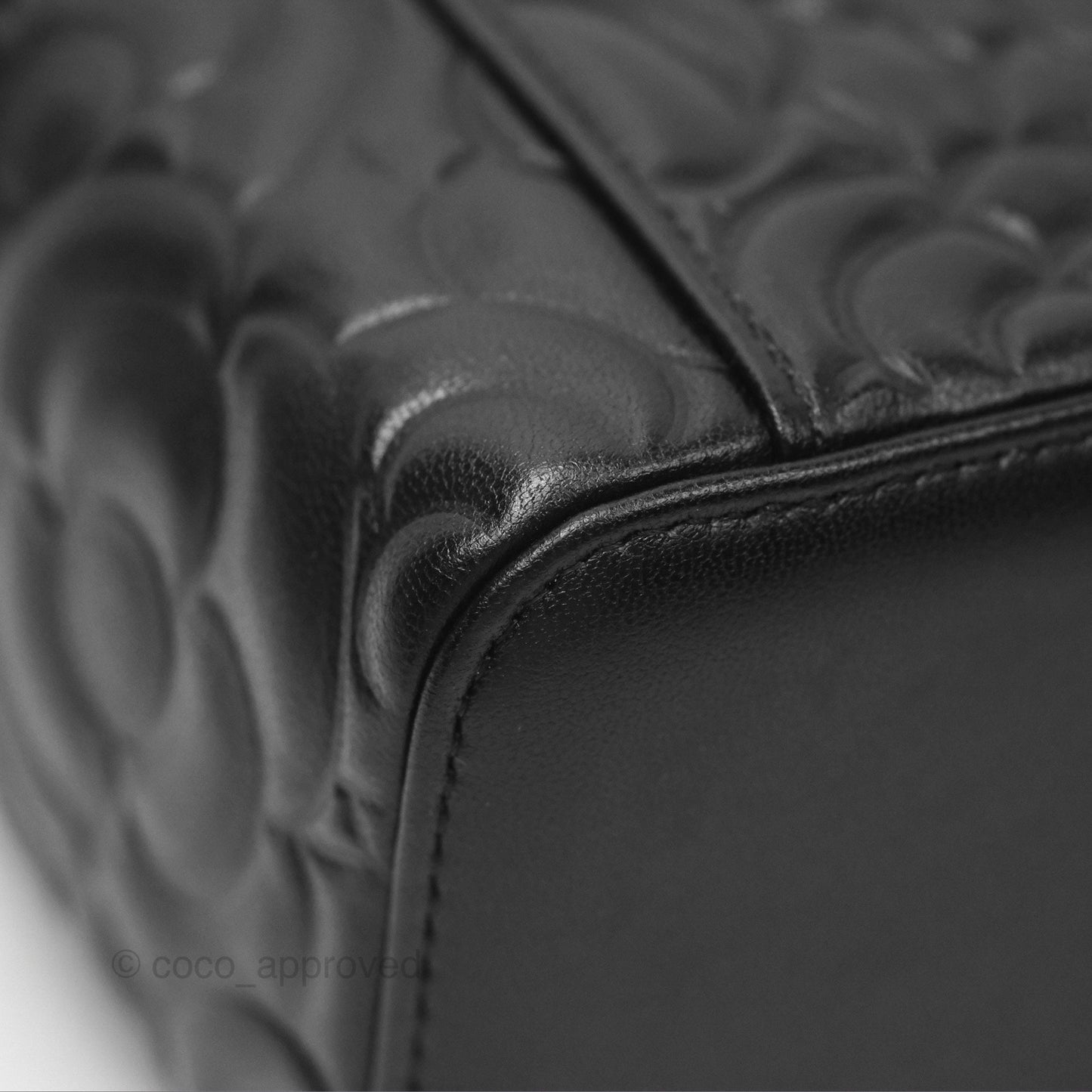 Chanel Vanity Rectangular Camellia Embossed Black Lambskin Gold Hardware 21S