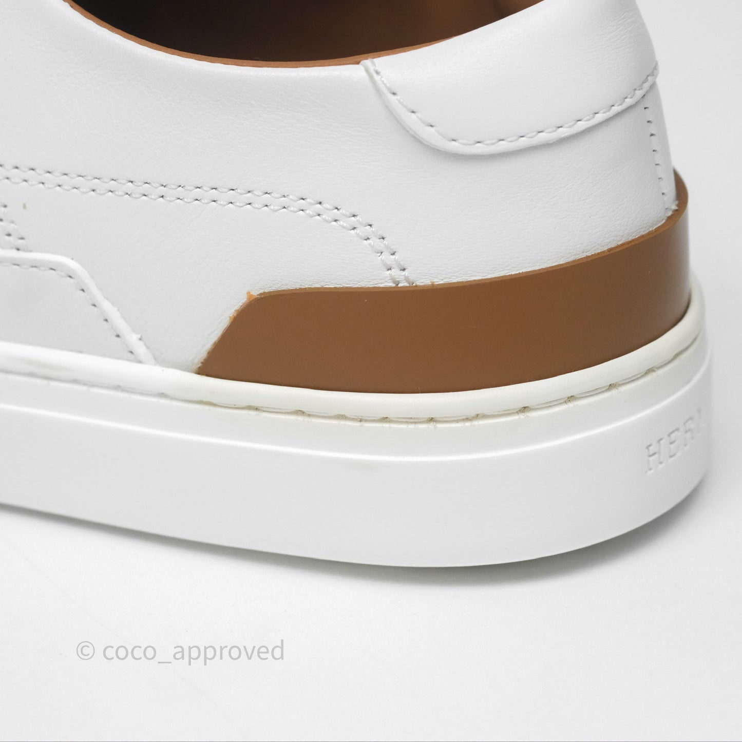 Hermès Deep Sneaker Calfskin White Size 37