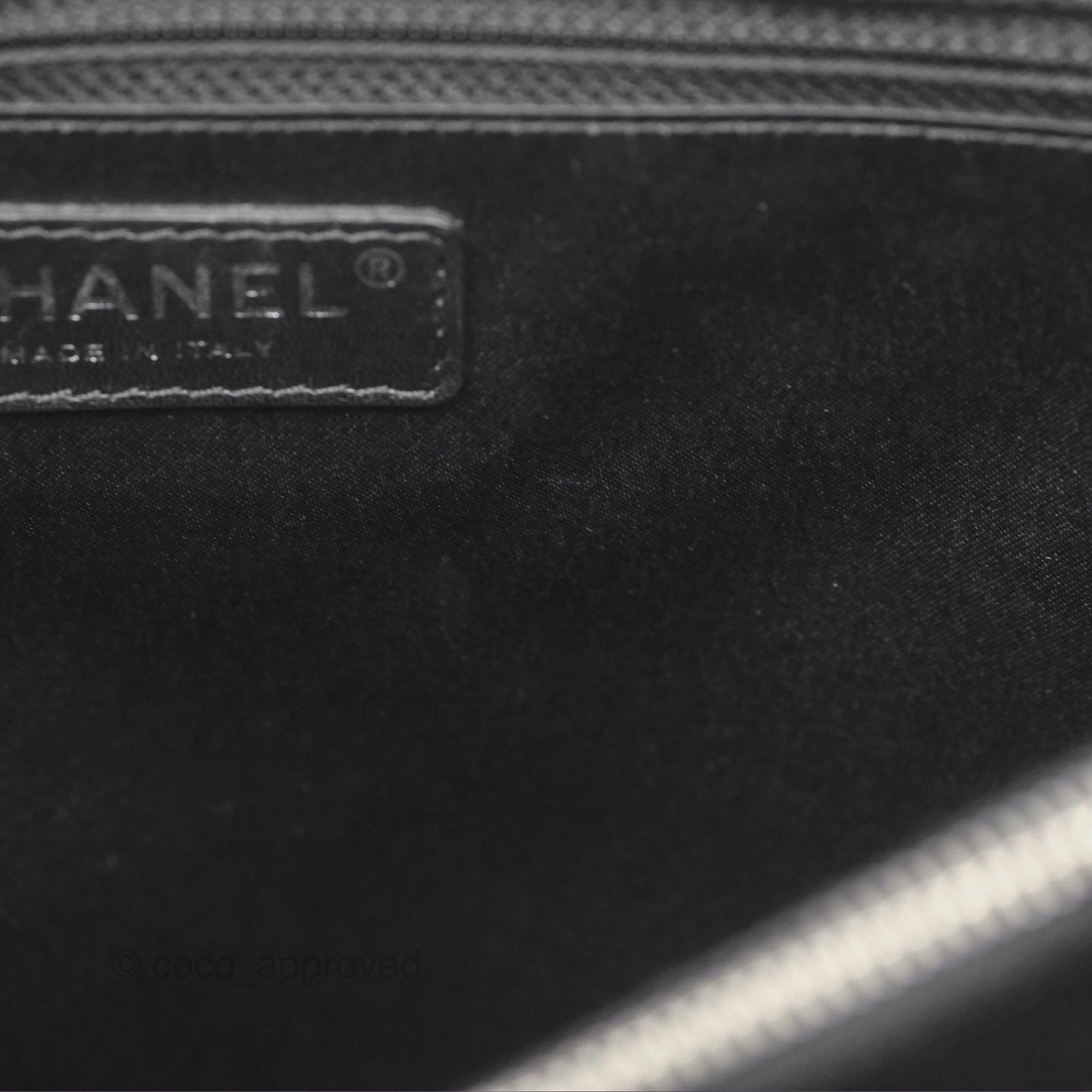 Chanel GST Black Caviar Silver Hardware