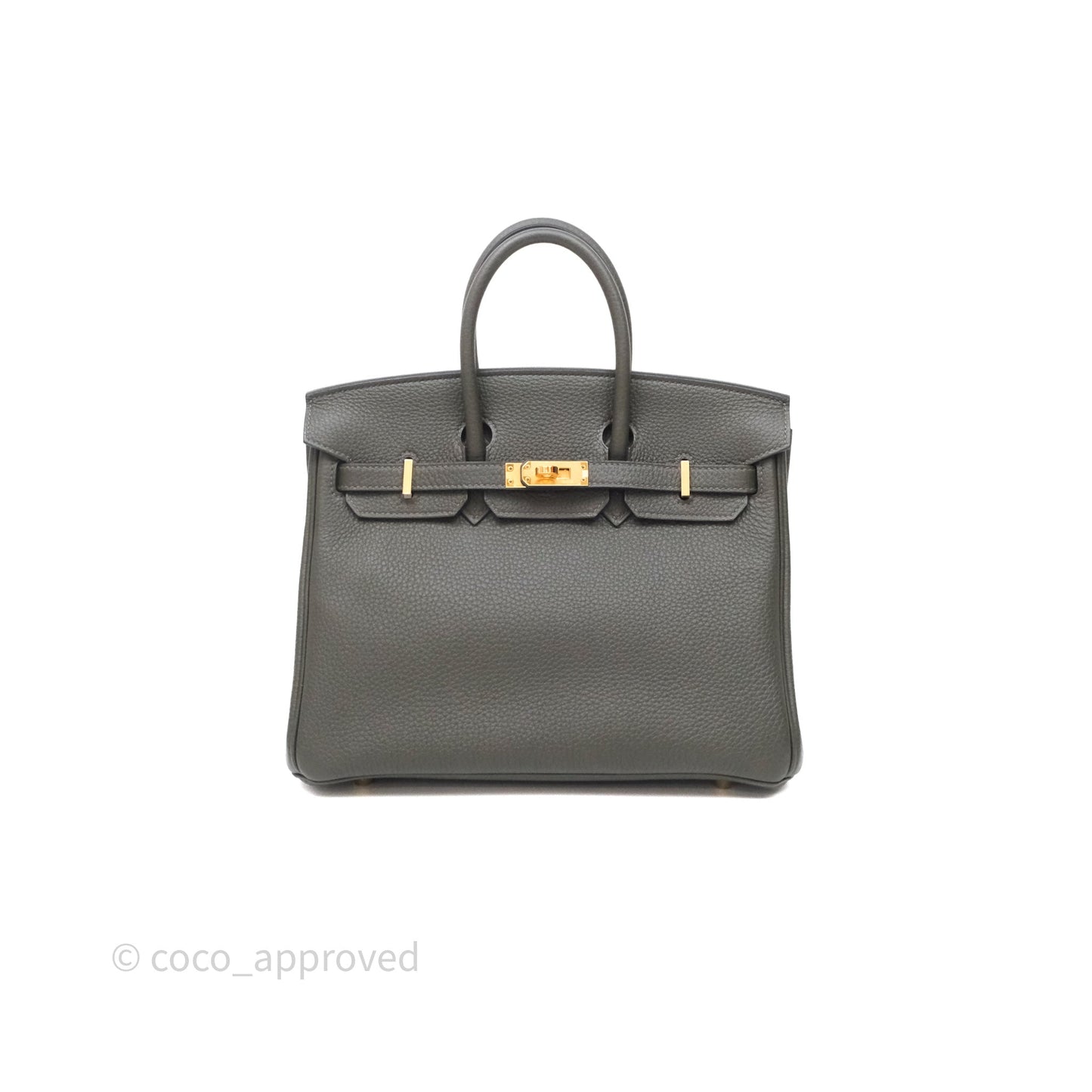 Hermès Birkin 25 Vert De Gris Togo Gold Hardware